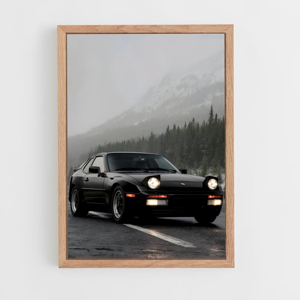Poster Turbo Noir 944 – affiche Porsche (vue 4)